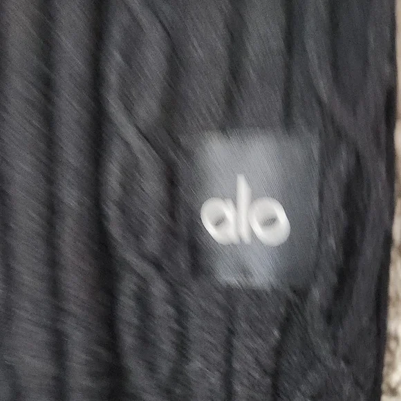 ALO Yoga Black Cable Knit Pants - Picture 2 of 4